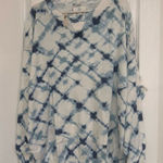 Aerie Women's Tie Dye Crewneck Sweater Blue Size Medium Pullover Casual NWT Photo 0