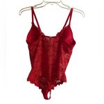 Rampage  cherry red bodysuit corset lace bustier lingerie Sz 38C Photo 1