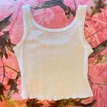 brandy melville white ribbed beyonca tank top cami Photo 6
