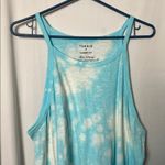 Torrid Blue and White Cloud Classic Fit High Neck Tank Top Size 3(22/24) Photo 3
