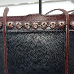Brighton  Leather Shoulder Bag  Organizer Purse Hearts Accents Photo 11