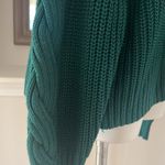 AQUA Cutout Turtleneck Sweater in Emerald Green Size XL New w/Tag Photo 5