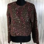 Topshop Chevron Cropped Sweater Pullover Blouse Photo 2