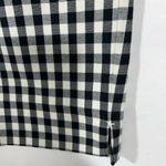 J.JILL COTTON STRETCH ANKLE PANT ZIP POCKETS WOMEN 10 BLACK/WHITE PLAID NEW A67 Black Photo 2