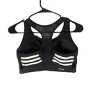 Adidas  Black Side Cut Out Racerback Mesh Athletic Gym Sports Bra Women Sz M Photo 1