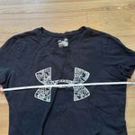 Under Armour  Heatgear Run Fitted T-Shirt Top Women Medium Black Photo 2