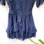 Showpo | NAVY KNOW WHAT YOU WANT DRESS SWISS DOTS RUFFLE SKIRT MINI SIZE 0 Photo 7