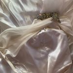 La Femme White One Shoulder Prom Dress Photo 4