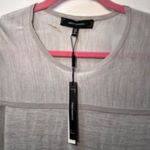 Robert Rodriguez Modern Lightweight Long Sleeve Crew Neck Sweater in Light Gray Mixed Texture Photo 4