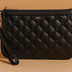Nine West Black Quilted Wristlet Purse Photo 0