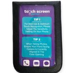 Black Faux Leather Universal Touch Screen Purse Photo 1