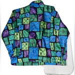 Vintage 100% Silk Colorblock Windbreaker Jacket Multiple Size 1X Photo 2