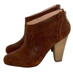 Betsey Johnson Jensen Leather Chestnut Brown Bootie Boots Photo 1
