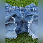Levi's Blue Distressed Jean Shorts Photo 1