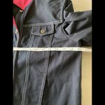 St John Sport by Marie Gray Denim Style Black Jacket White Stitching Small VGUC Photo 7