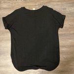 matty m  Charcoal Grey Short Sleeve Hi Low Tunic Top Size M Photo 2