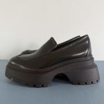 Michael Kors Shiloh Black Leather Chunky Lug Sole Platform Loafers Photo 3