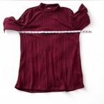 Ribbed Knit‎ Mock Turtleneck Purple Photo 10