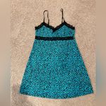 XOXO Leopard Print Satin Sexy Babydoll Slip Nightdress Photo 2