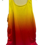 Lucky in love tennis golf, XL tank,‎ athletic yellow, orange, red pink ombré Photo 0