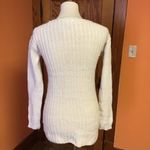 Xhilaration Boho Fringe Knit Sweater Cream Off-White Chunky Bohemian Pullover Photo 9