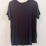 American Eagle  Navy Blue Flowy Top Photo 1