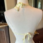 Bikini Set Pastel Yellow Crochet Lace Tiny Blue Bows Size undefined Photo 5