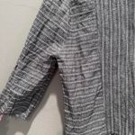 Esley ‎ Gray Cotton Linen V-Neck Mini Dress Sz Medium Photo 3