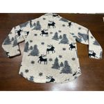 Lavon VTG  Reindeer Winter Acrylic Sweater Women Large Button Up Cozy Warm Fall Photo 2