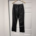 Steve Madden  Black Faux Leather Pants 27 Straight Leg Rock Punk Goth Festival Photo 1