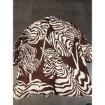 Jones New York Zebra Print Button-Up Shirt - Bold Safari Style B71 Photo 7