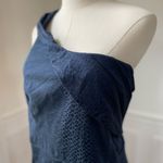 Torrid Navy Blue One Shoulder Snake Print Bubble Hem Cocktail Dress 20 Photo 3