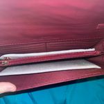 Badgley Mischka Vegan Leather  Wine V-Quilting Center Crossbody Bag Photo 4