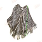 Womens Crochet Knit Fringe Vest Cardigan Sweater OS Gray Boho Hippie Festival Size undefined Photo 6