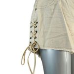 5/$25 Roma Studio Khaki side tie shorts size 13 Tan Photo 3