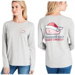 Vineyard Vines  Merry Christmas 2017 Santa Whale Long Sleeve Pocket Tee Size XS Photo 6