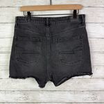 American Eagle Highest Rise 90s Boyfriend Denim Shorts Black Size 12 Photo 2