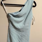 Michael Costello NWT x REVOLVE Ava Dress One Shoulder in Ice Blue- Size Small Photo 3