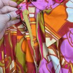 Vtg Size S Dress 60s Paradise Hawaii Honolulu Maxi Tropical Bright Floral Long Photo 5