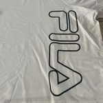 FILA Women’s Shirt Brunch Crew Cropped Tee Boyfriend Boxy Fit 2X White Stretch Photo 2