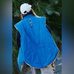 Free People Slalom Reversible Fleece Color Stellar Blue $168! Photo 1