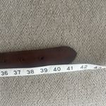 Brown Leather vintage belt with metal detailing and studs Photo 4