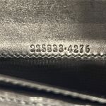Gucci  Black Calf Leather Diamante Long Bifold Wallet - Preowned Photo 11