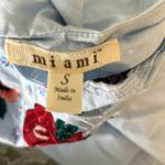 Miami Baby blue floral embroidery cotton cold shoulder mini dress Photo 3