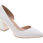 BCBGeneration Sheila Snake Skin Pointy Pump White Sz 6 Photo 0