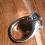 Thai Black Spinel Platinum Bond Ring (Size 8) Photo 7