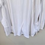 Free People Movement White Oversized Slouchy Blouse Womens XL Boho Casual Beachy Photo 1