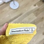 Abercrombie & Fitch  Retro Eyelet Halter Sleeveless Mini Dress Yellow size Large Photo 7