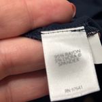 J. Jill Wearever Collection Knit Dress Size Medium Blue Pink Floral Travel Photo 6