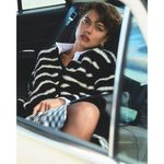 J.Crew NWT Sweater Lady Jacket in Black Warm Sesame Striped Brushed Yarn S Photo 7